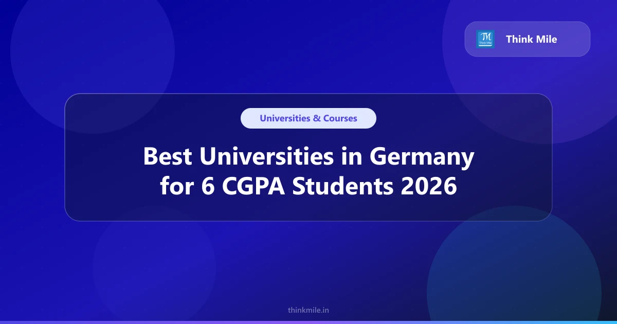 Applying to Germany With a 6 CGPA in 2026: Eligibility Guide