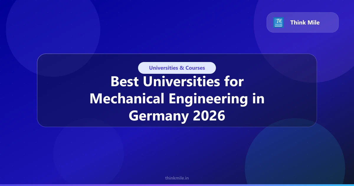 Mechanical Engineering Master's in Germany 2026: Programme Guide