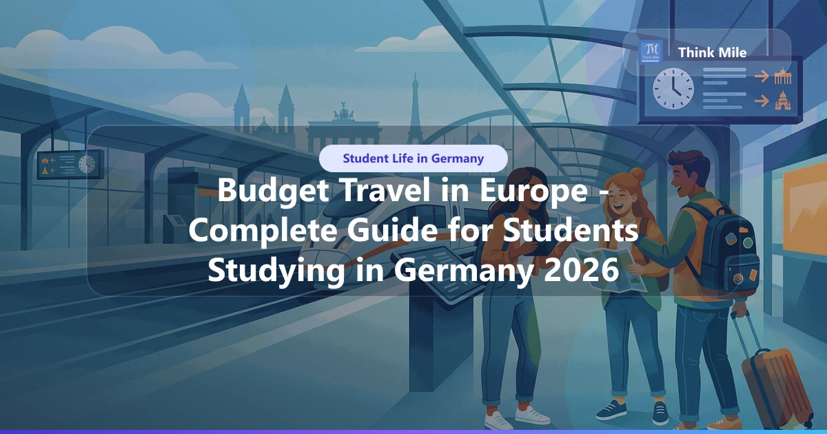 Budget Travel in Europe from Germany 2026: Indian Student Guide