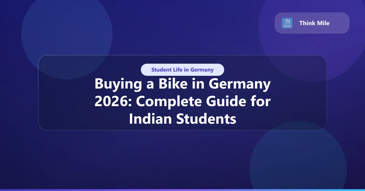 Buying a Bike in Germany 2026: Complete Guide for Indian Students