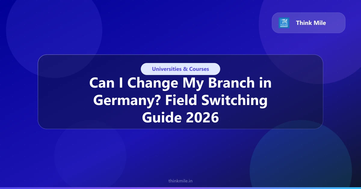 Changing Fields for a Master's in Germany: 2026 Guide