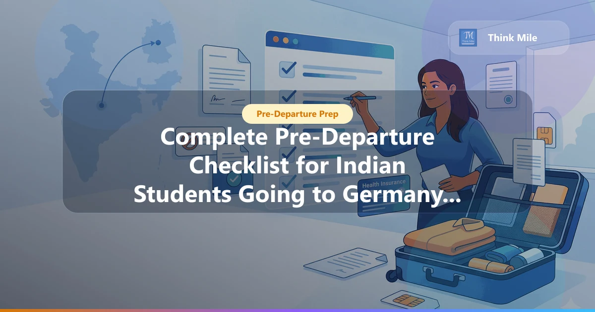 Pre-Departure Checklist for Indian Students: Germany 2026