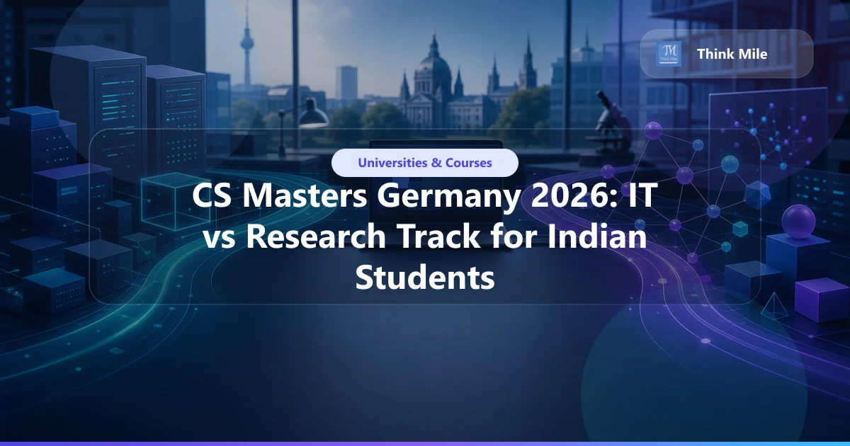 CS Masters Germany 2026: IT vs Research Track for Indian Students