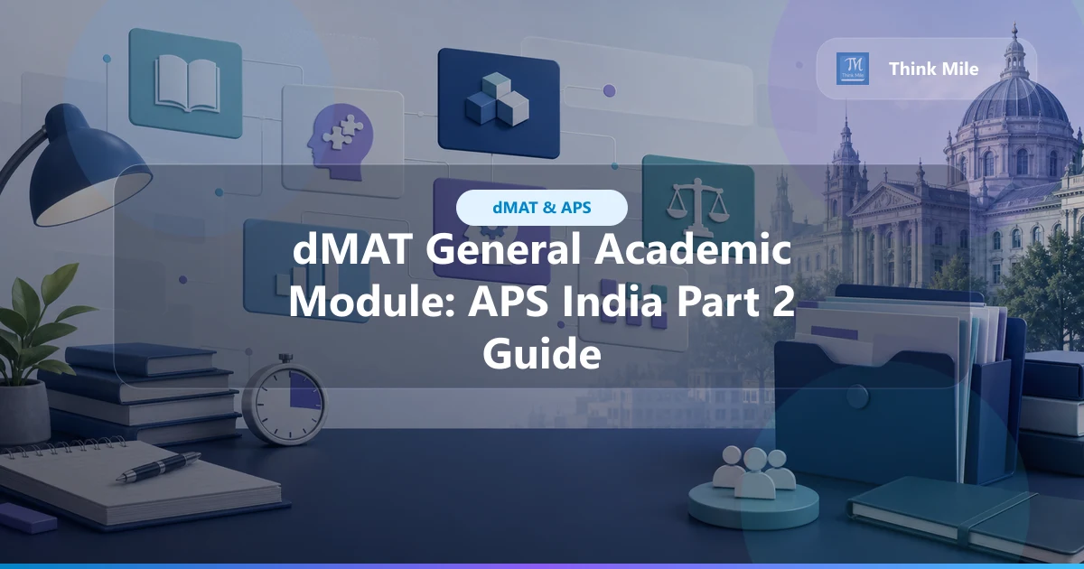 dMAT General Academic Module: APS India Part 2 Guide