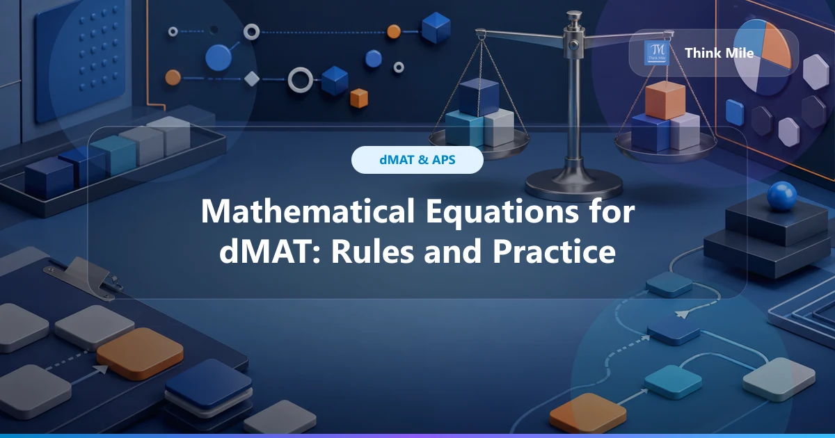 Mathematical Equations for dMAT: Rules and Practice