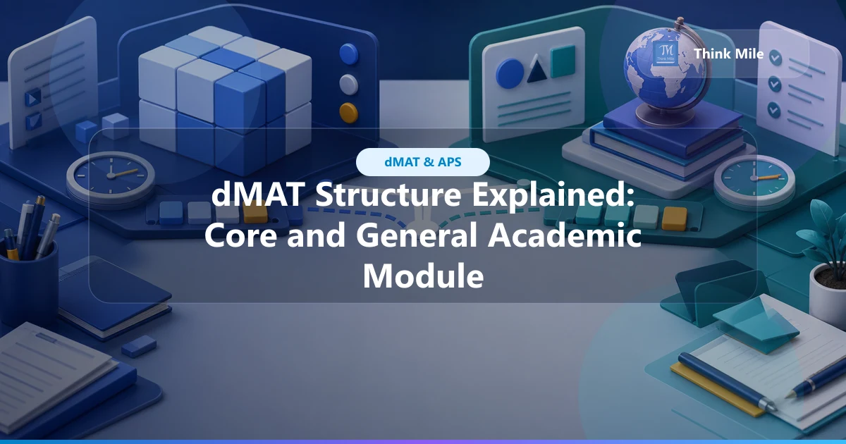 dMAT Structure Explained: Core and General Academic Module