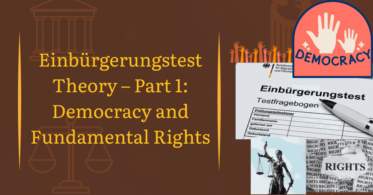 Einbürgerungstest 2026: Democracy & Grundgesetz — Part 1