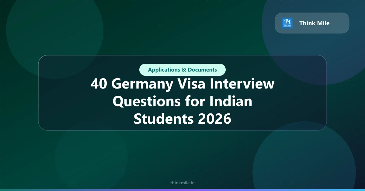 40 Germany Visa Interview Questions for Indian Students 2026