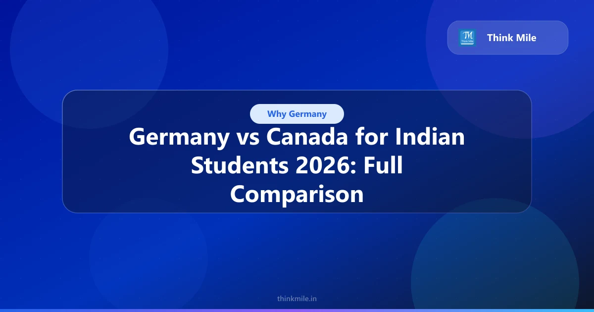 Germany vs Canada for Indian Students: 2026 Comparison