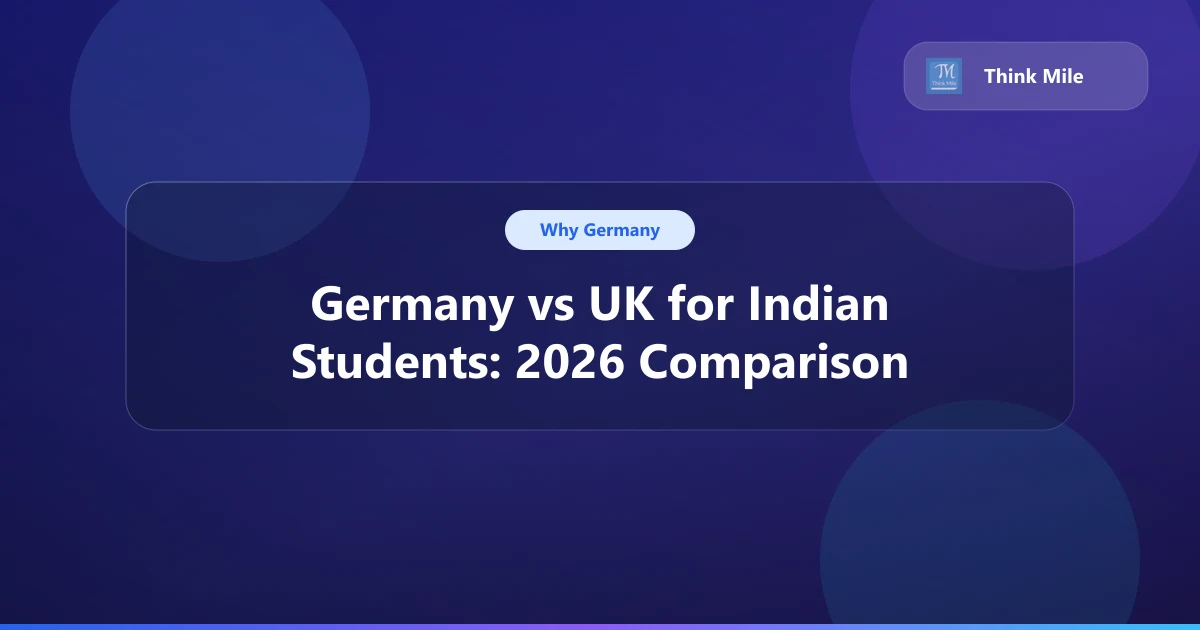 Germany vs UK for Indian Students: 2026 Comparison