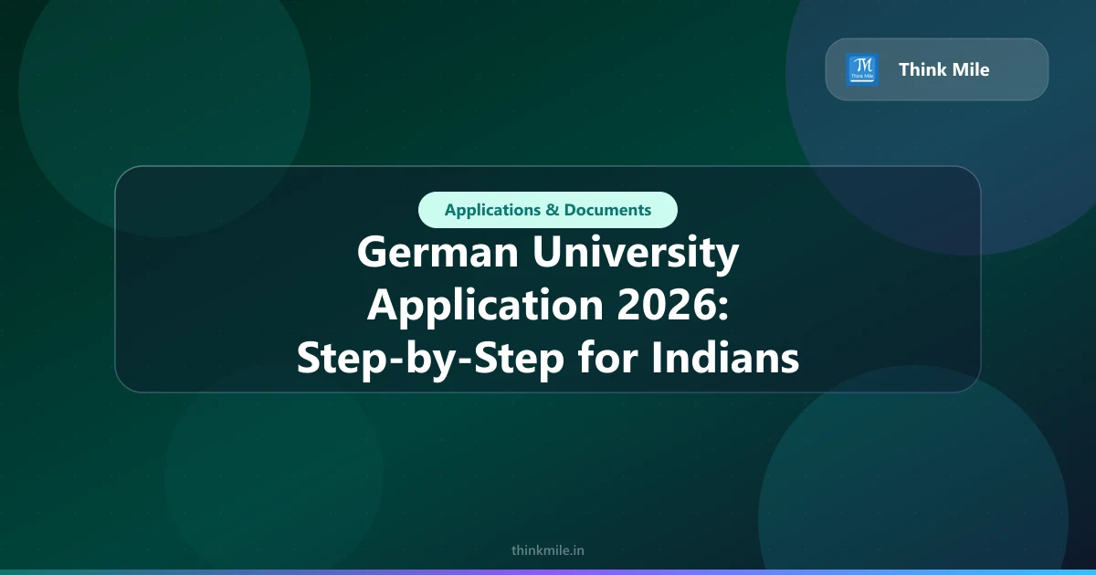 German University Application 2026: Step-by-Step for Indians