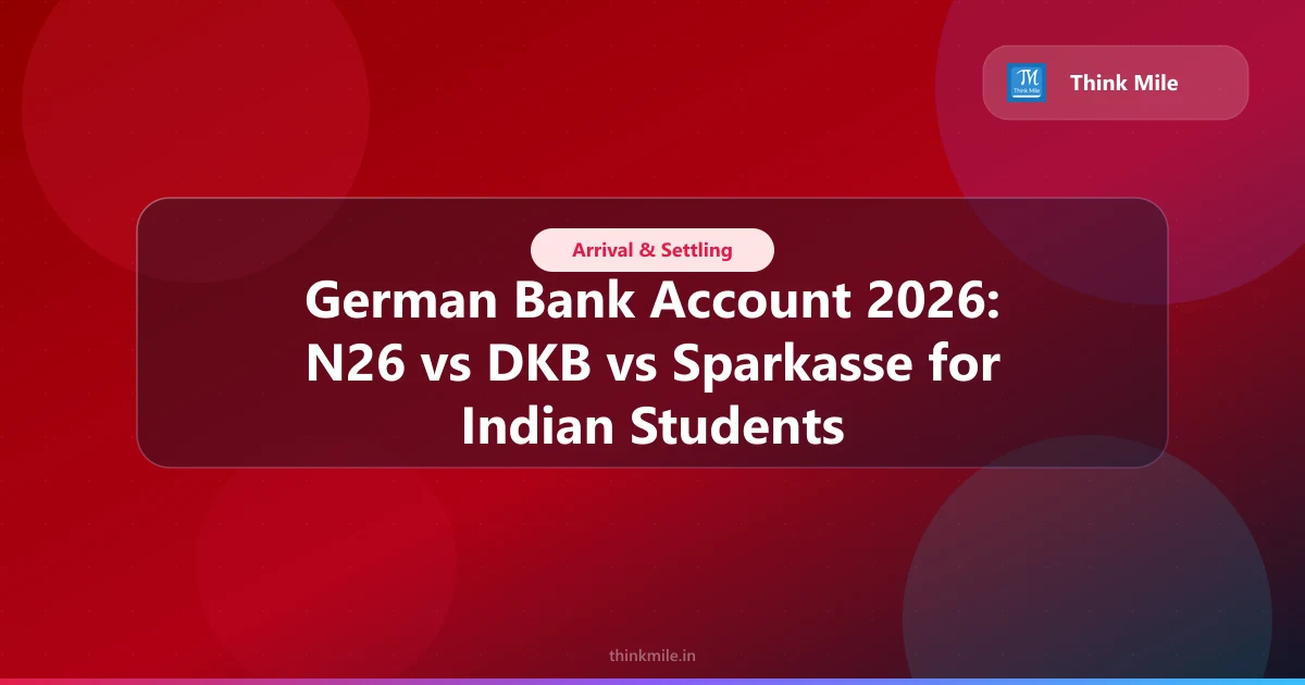 German Bank Account 2026: N26, DKB & Sparkasse for Indians
