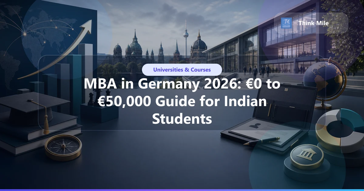 MBA in Germany 2026: €0 to €50,000 Guide for Indian Students