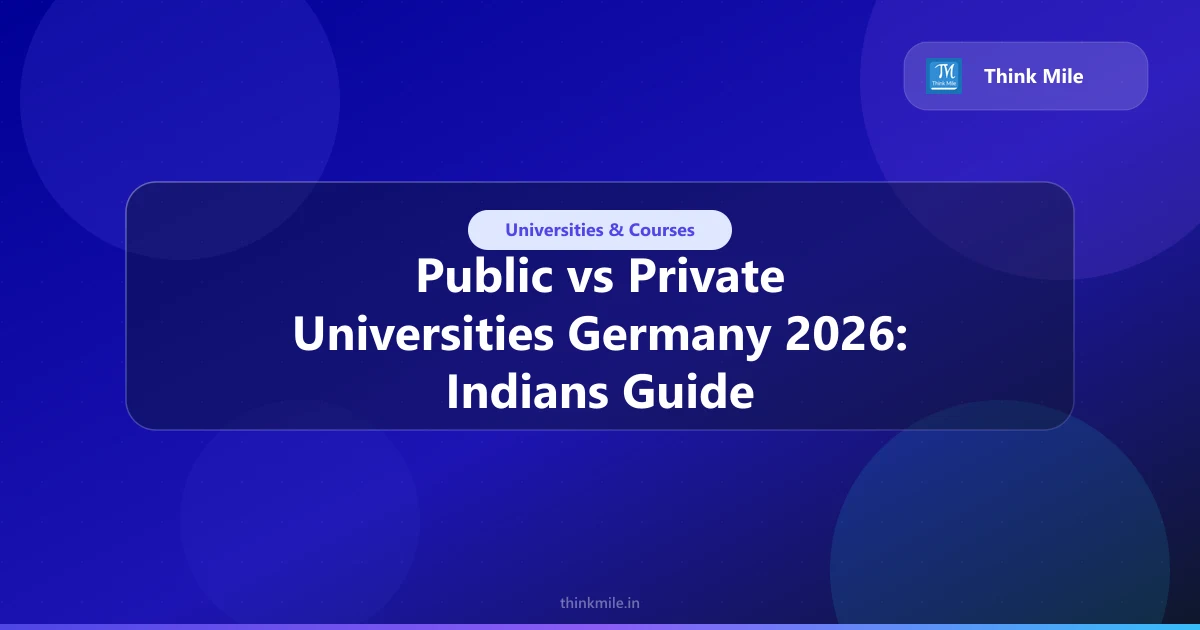 Public vs Private Universities Germany 2026: Indians Guide
