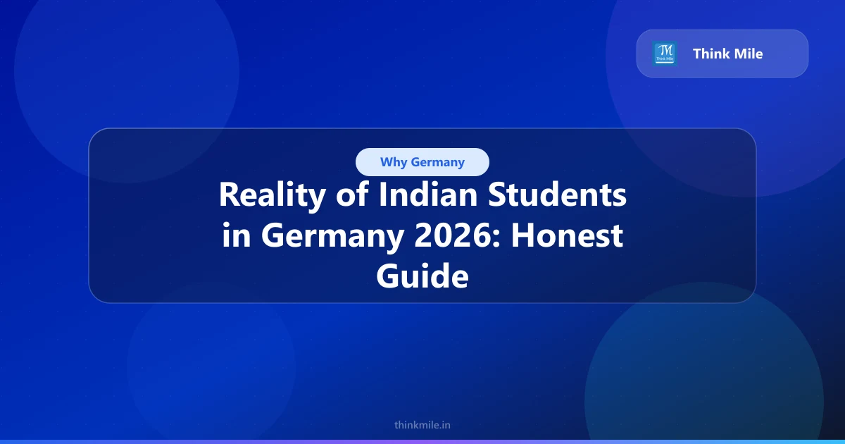 Reality of Indian Students in Germany: 2026 Practical Guide