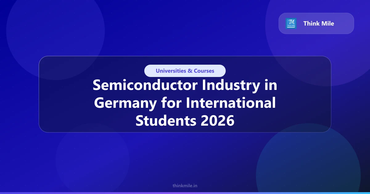 Semiconductor Industry in Germany for International Students 2026