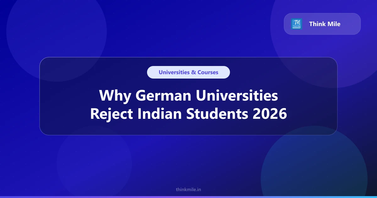 Why German Universities Reject Indian Students 2026