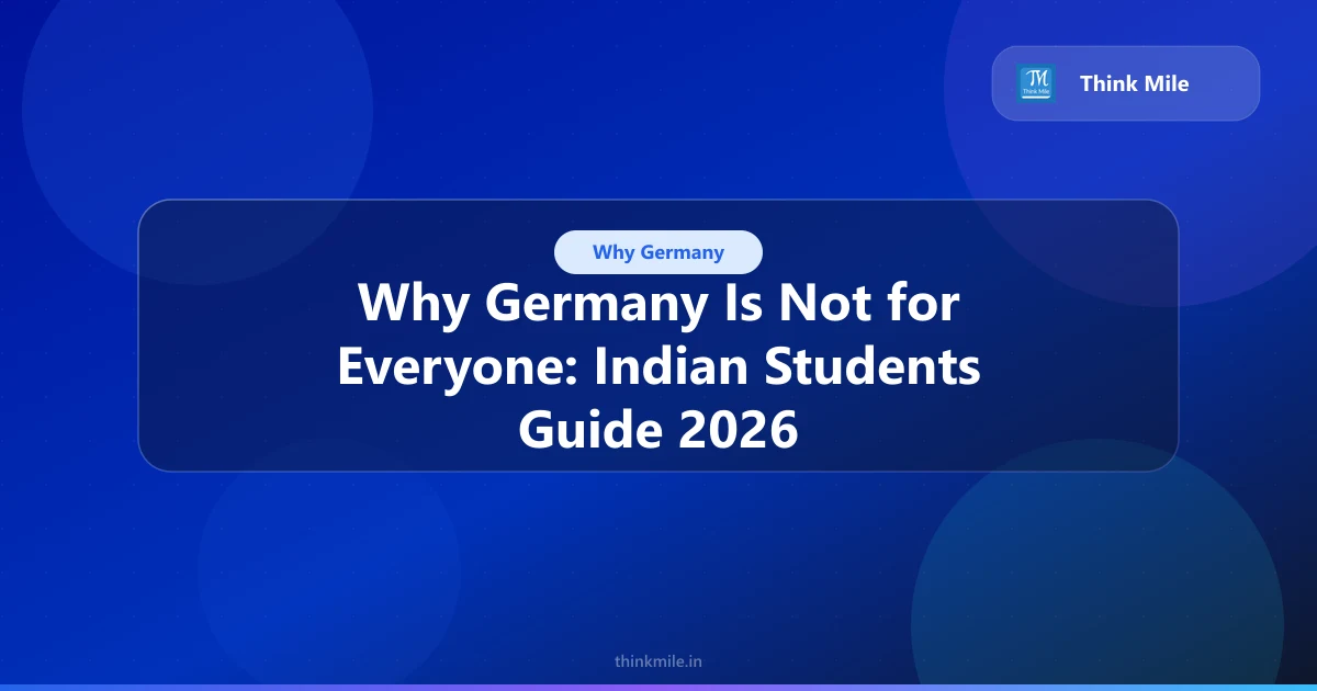 Why Germany Is Not for Everyone: Indian Students Guide 2026