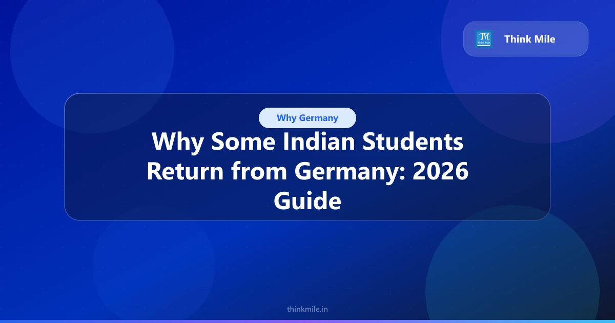 Why Some Indian Students Return from Germany: 2026 Guide