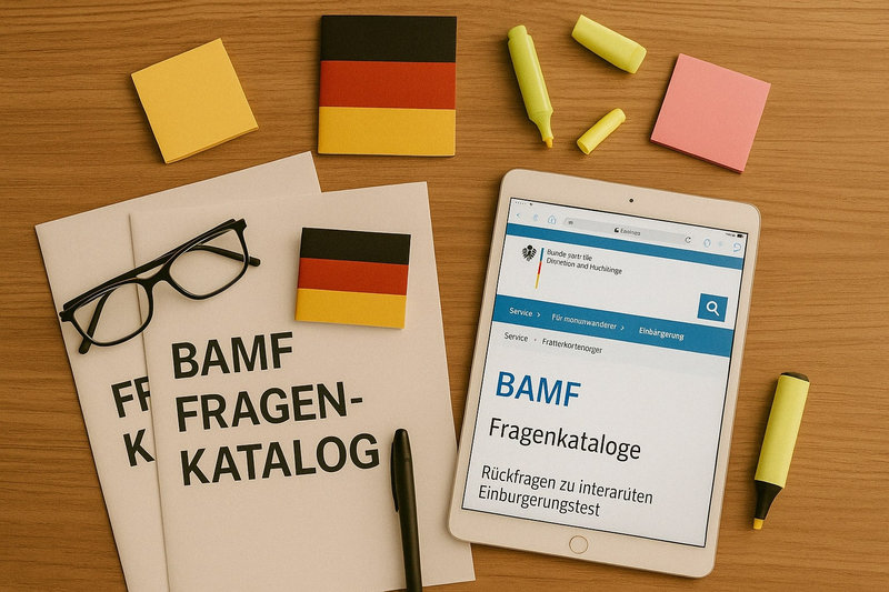 Official BAMF study materials for the Einbürgerungstest