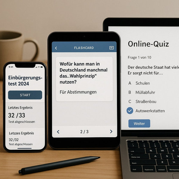 Digital tools and apps for studying the Einbürgerungstest