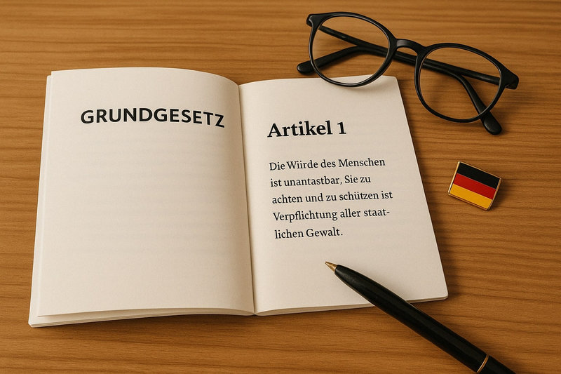 The Basic Law (Grundgesetz) document of Germany
